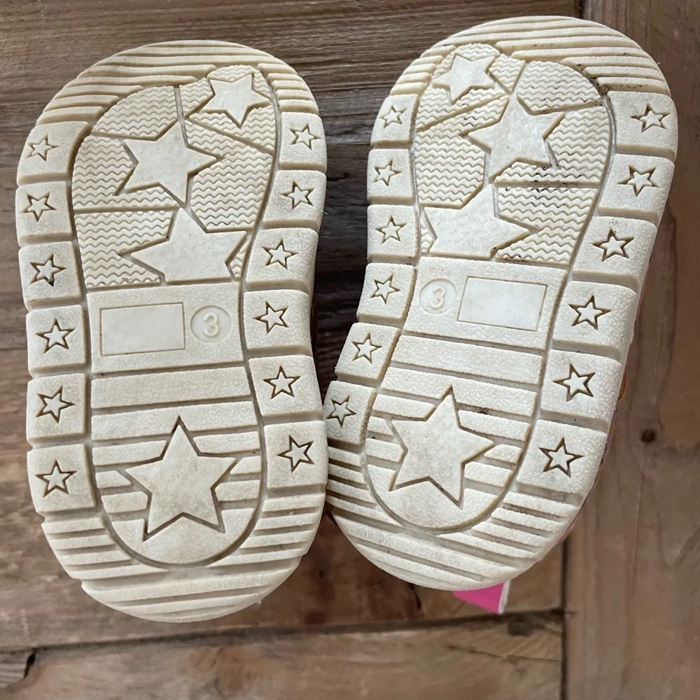 Carter's Pink Floral Baby Walker Shoes